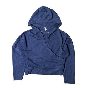 Lucy Activewear Pull-Over  Indigo Blue Hoodie Sweatshirt Women Small